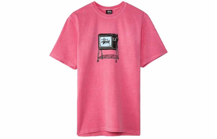 Футболка Stussy Rolling TV Print Short Sleeve T-Shirt T (белая) — фото 11