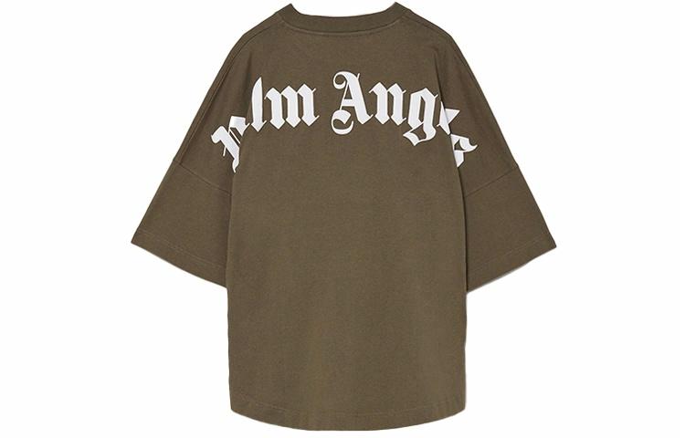 Мужская футболка PALM ANGELS SS21 (оливковая)
