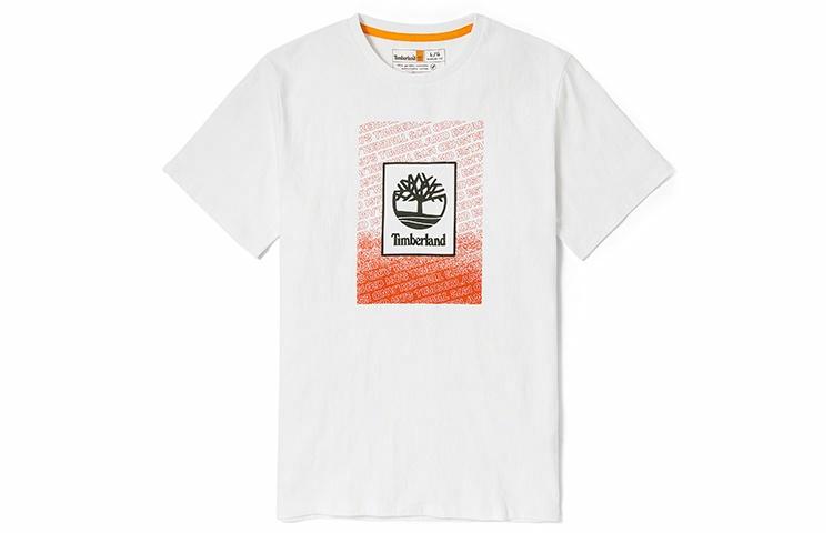 Мужская футболка Timberland Logo T-shirt (белая)