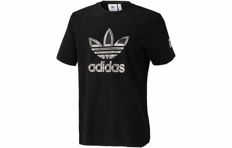 Мужская футболка adidas originals (черная) — фото 1