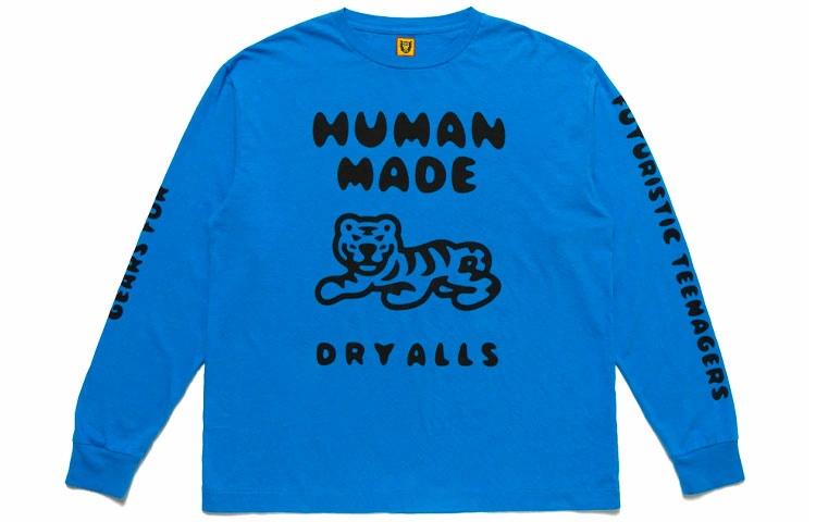 Лонгслив Human Made SS21 Tiger (синий)