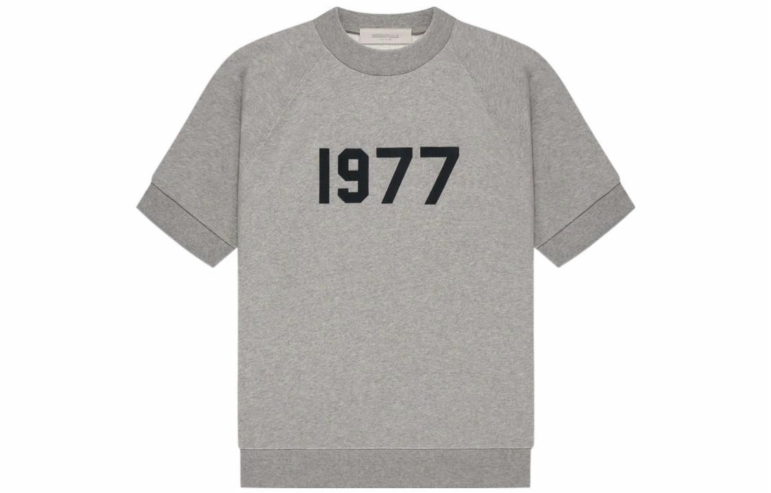 Мужская футболка Fear of God Essentials SS22 Sweatshirt Dark Oatmeal 1977 (темно-овсяная)