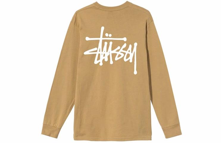 Худи / Лонгслив Stussy Basic L/S Tee (черный) — фото 3