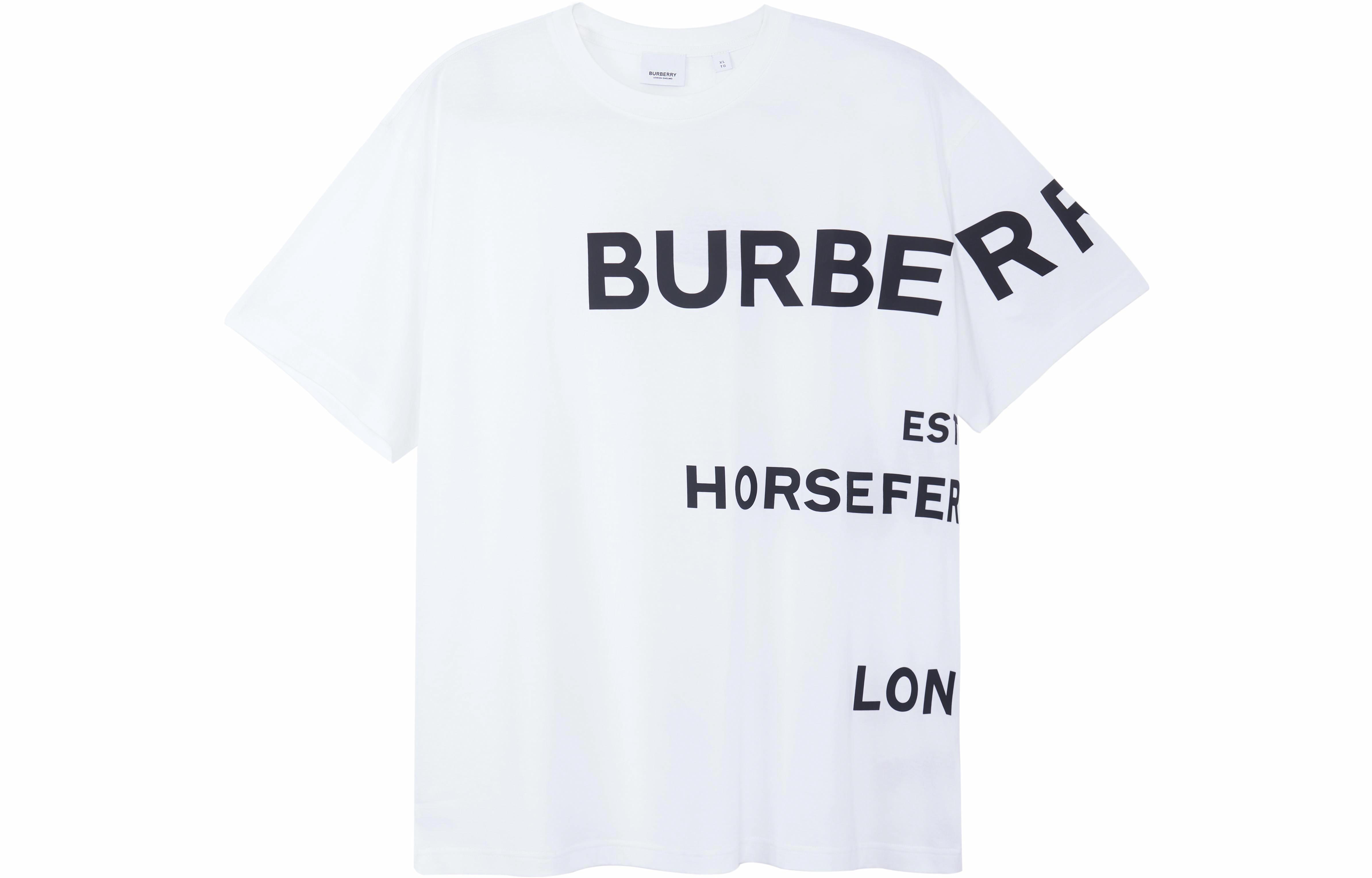 Мужская футболка Burberry Horseferry (белая)