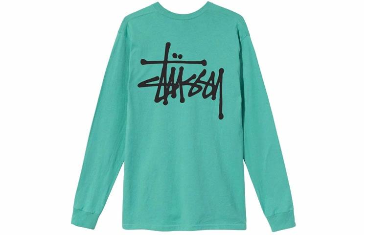 Худи / Лонгслив Stussy Basic L/S Tee (черный) — фото 7