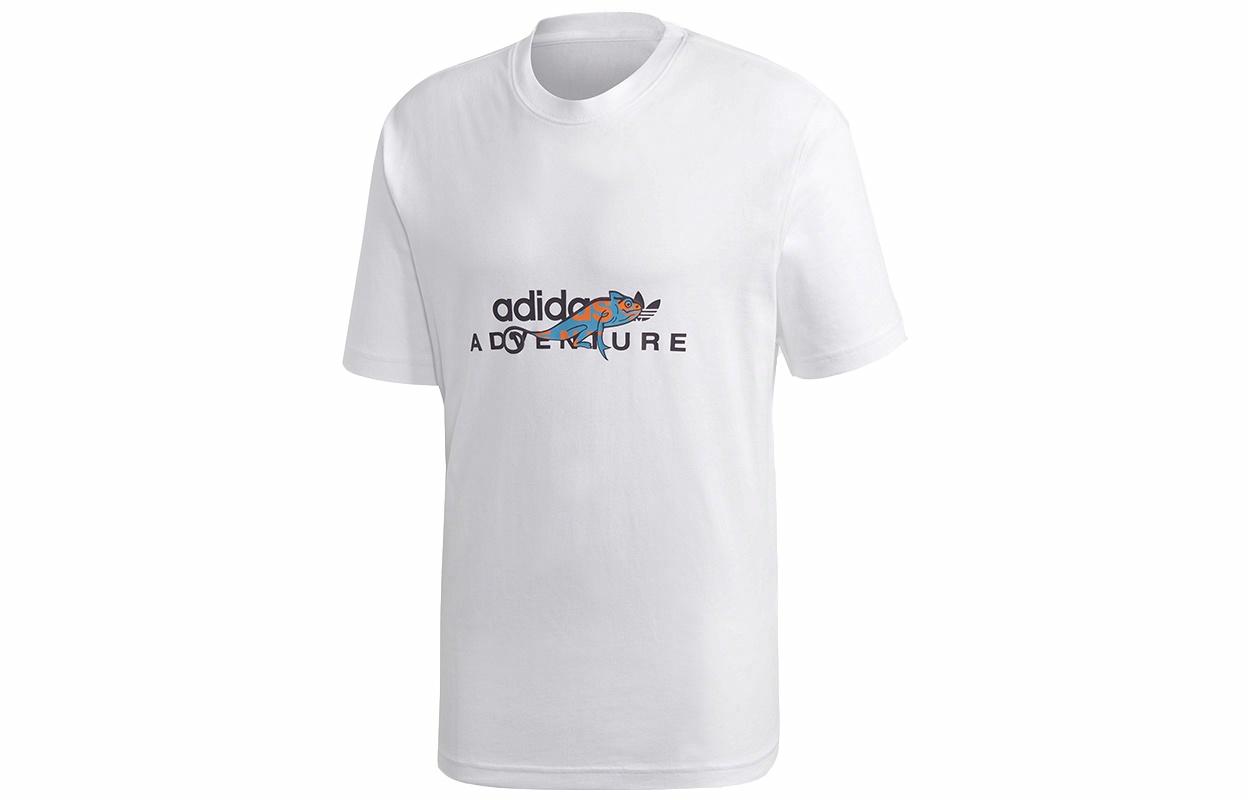 Мужская футболка adidas originals Adv Graphic (белая) — фото 1