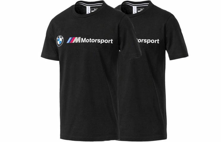 Мужская футболка PUMA BMW MotorSport (черная) — фото 6