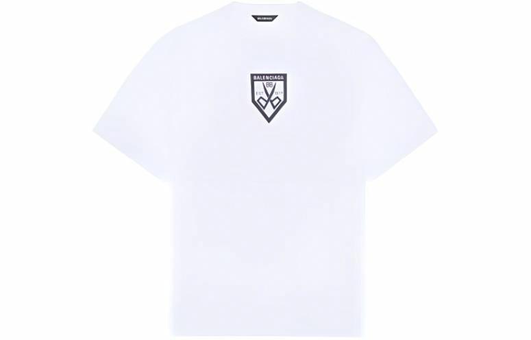 Мужская футболка Balenciaga 651795TKV779040 (белая)