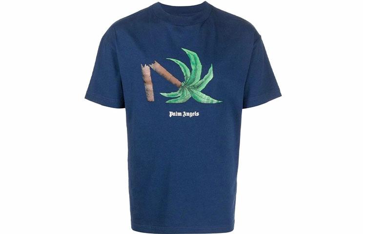 Мужская футболка PALM ANGELS Logo (черная)