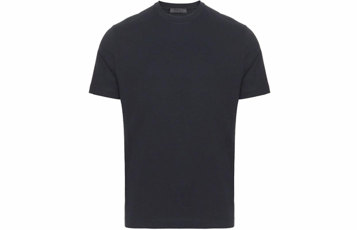 Мужская футболка Prada Slim Fit (черная)