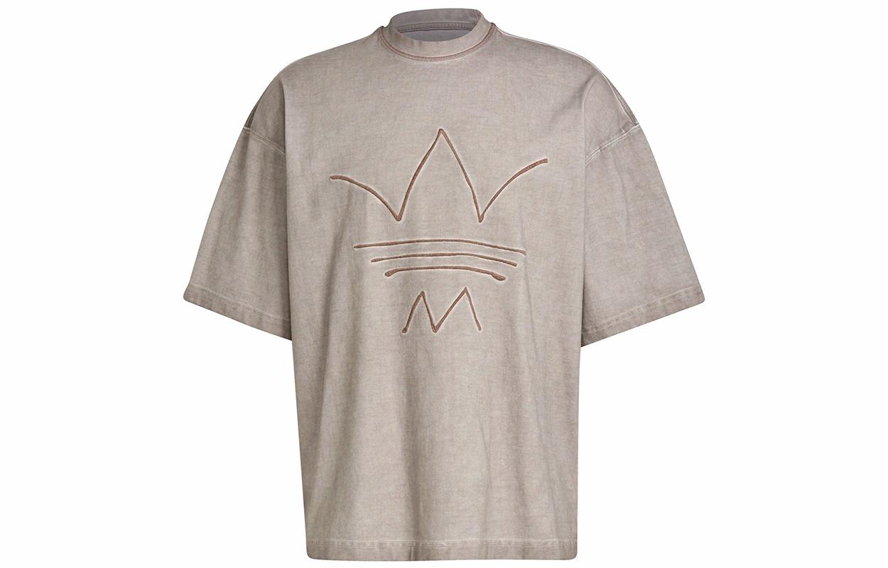 Мужская футболка adidas Abstract Tee (бежевая) — фото 1