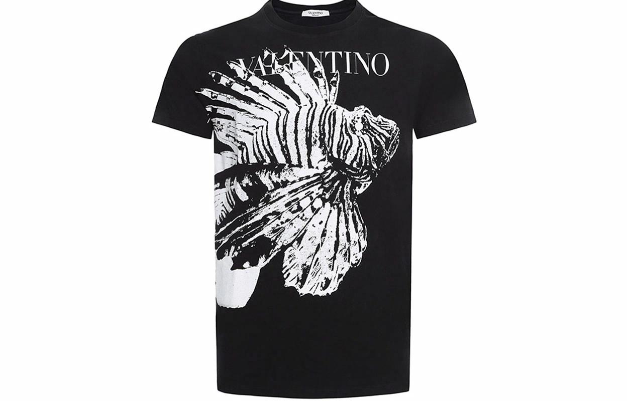 Мужская футболка Valentino (черная)