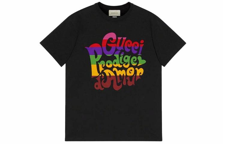 Мужская футболка Gucci SS21 (черная)