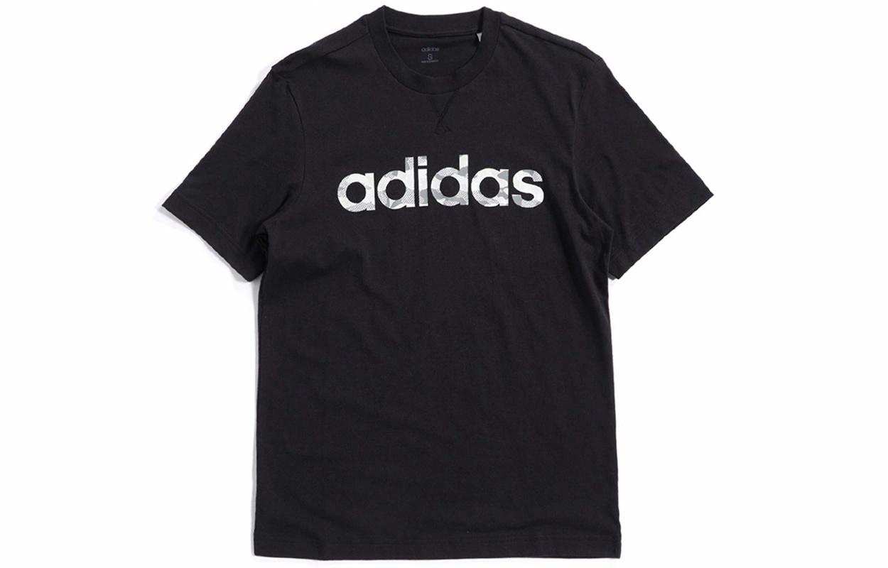 Мужская футболка adidas E Camo Lin Tee T (черная) — фото 1