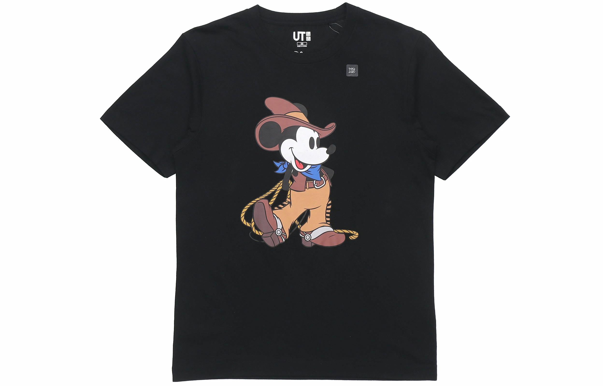Футболка UNIQLO x Disney/ (черная) — фото 1