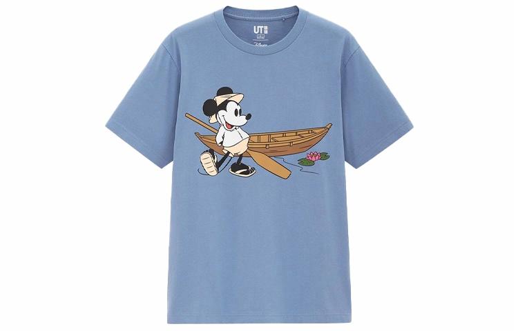 Футболка UNIQLO × Disney/ (голубая) — фото 1