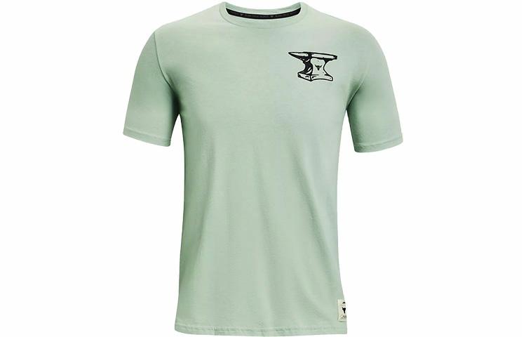 Мужская футболка Under Armour Project Rock T (светло-зеленая) — фото 1
