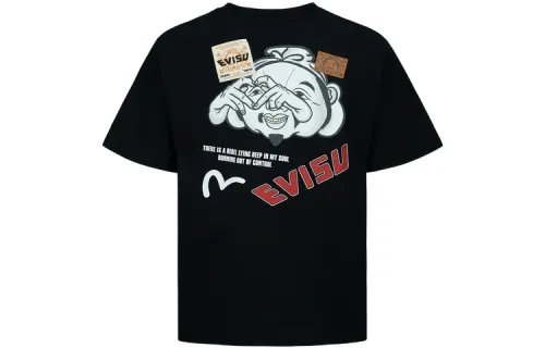 EVISU T Shirts Unisex Crew Neck Moderate Straight Fit