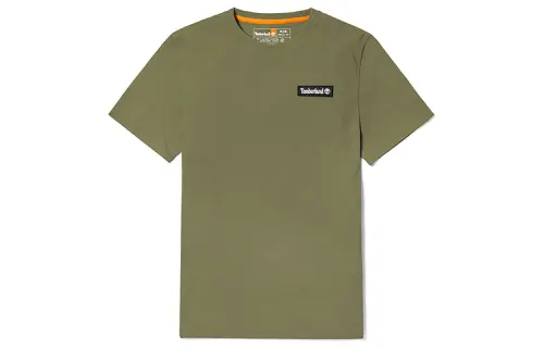 Timberland T Shirts Unisex Kassel Green Crew Neck Moderate Straight Fit