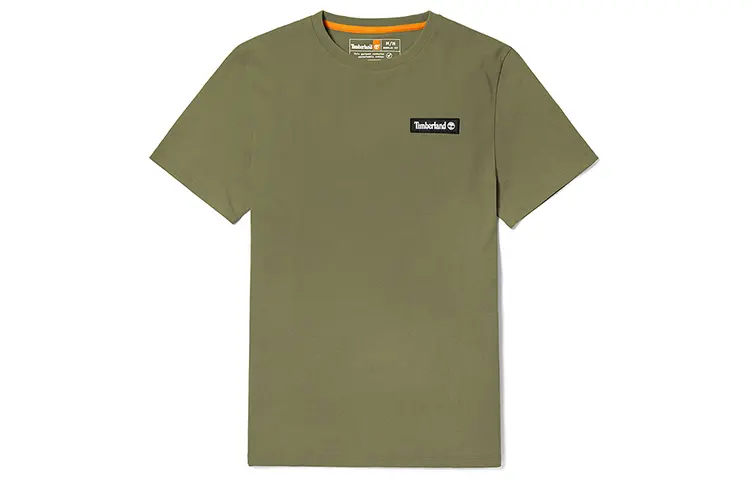 Timberland T Shirts Unisex Kassel Green Crew Neck Moderate Straight Fit