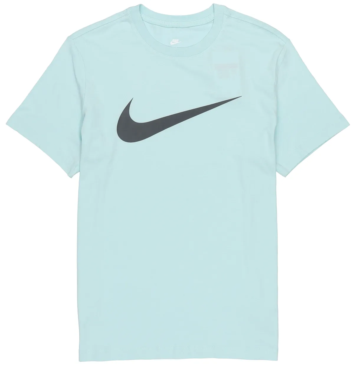 Nike T-Shirts Men's Light Green Crew Neck Moderate Straight Fit