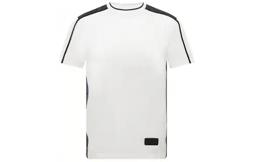 PRADA T Shirts Men's White Crew Neck Moderate Straight Fit