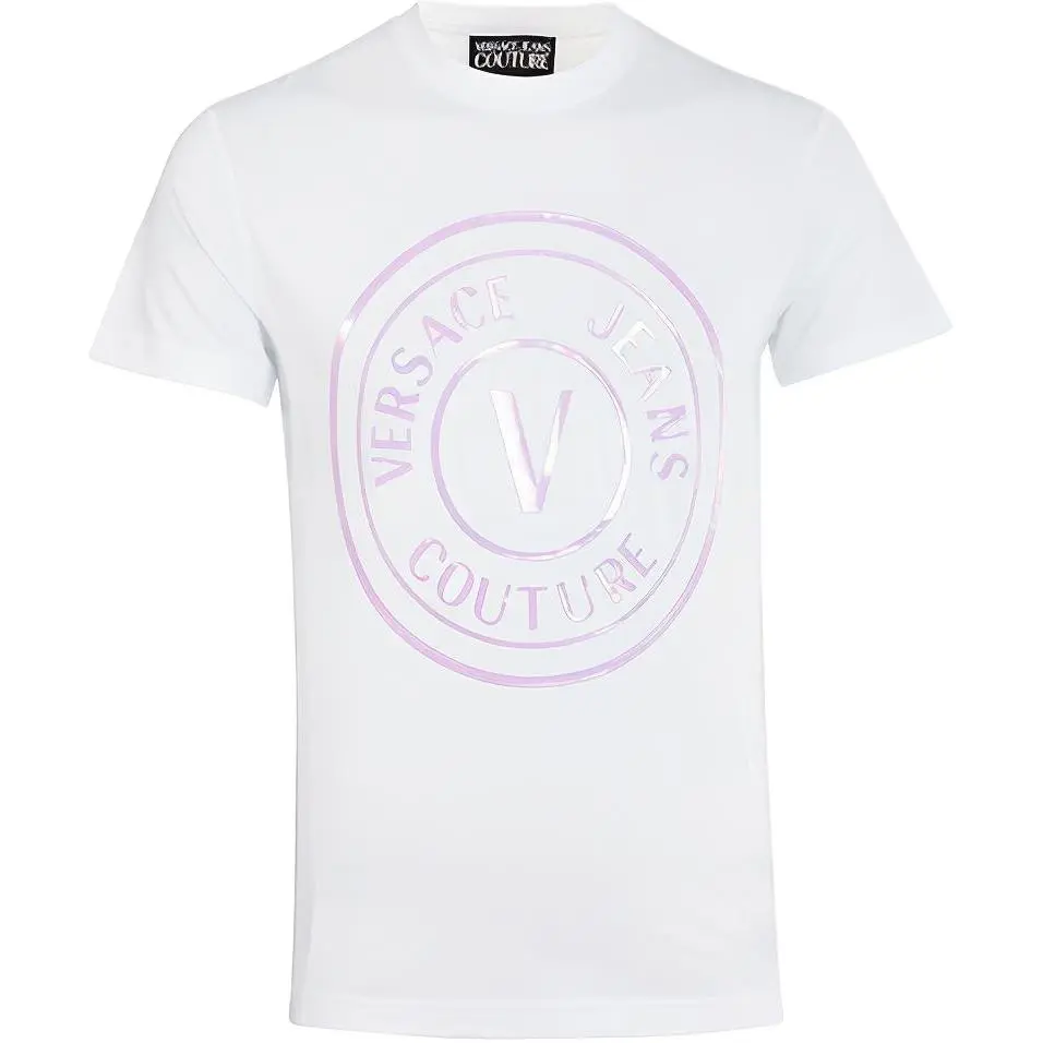 VERSACE JEANS COUTURE Logo print Crew neck T shirt