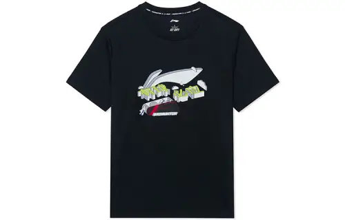 Li Ning Badminton Collection T Shirt Men's Black