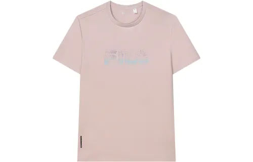 FILA T Shirts Men's Bare Pink Crew Neck Moderate Straight Fit