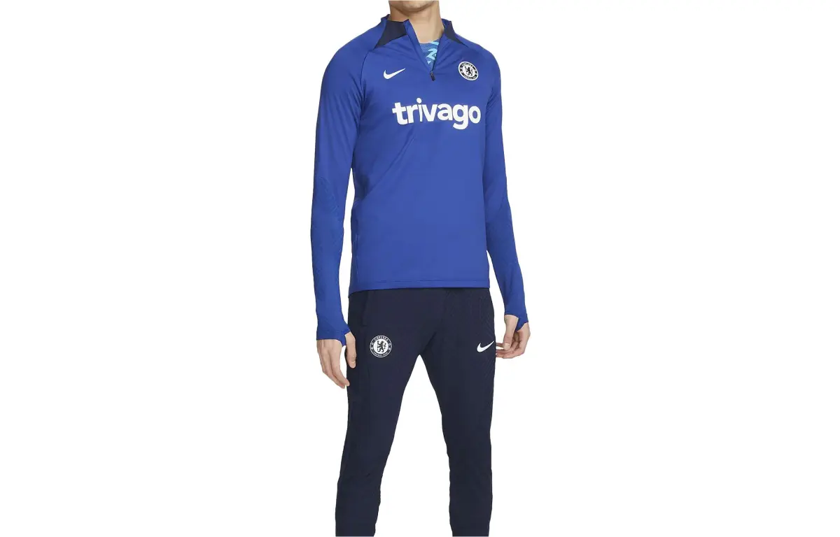 Nike T-Shirts Men's Blue Crew Neck Moderate