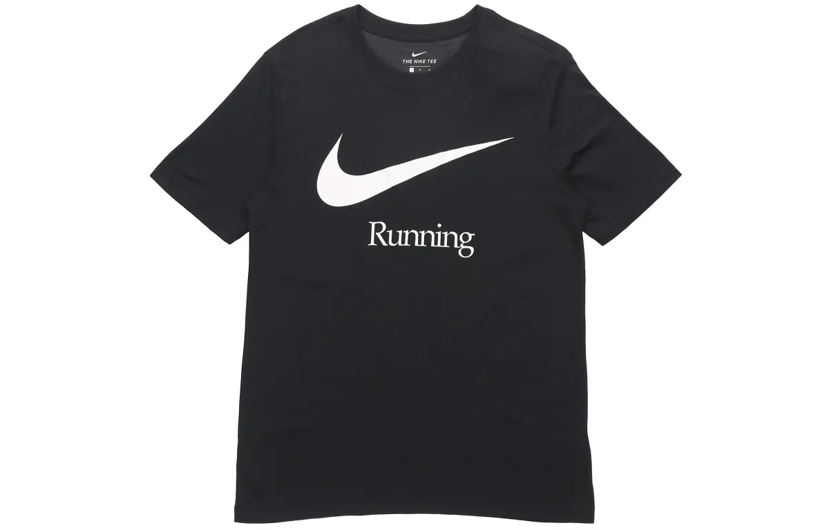 Nike T-Shirts Men's Black Crew Neck Moderate