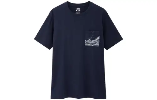 UNIQLO T Shirt Unisex Navy Blue