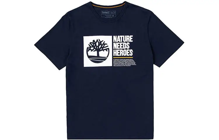 Timberland T Shirts Men's Royal Blue Crew Neck Moderate Straight Fit