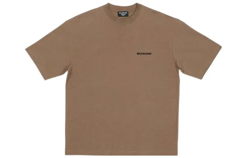 Balenciaga Back Logo Regular Fit Vintage T shirt