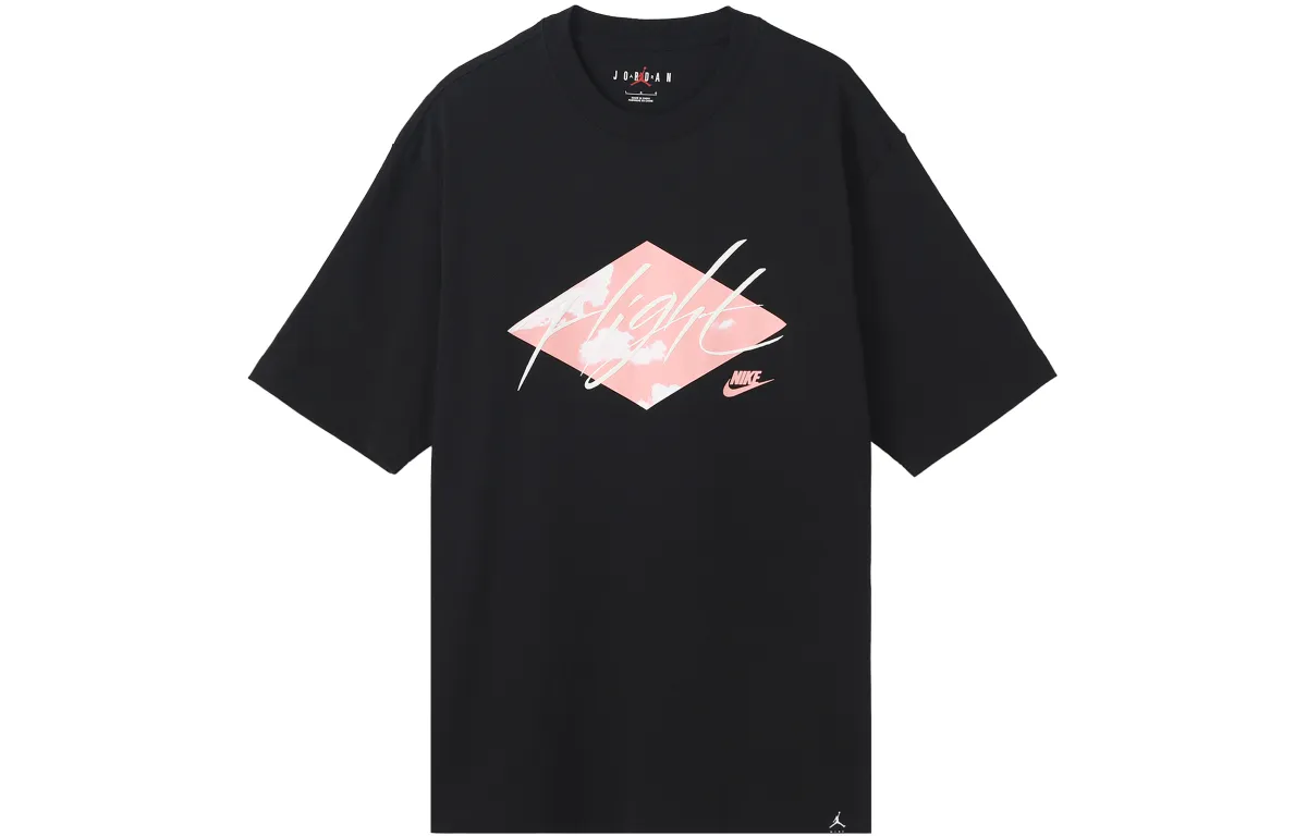 Jordan Drop Shoulder Sleeve T-Shirt Men's Black