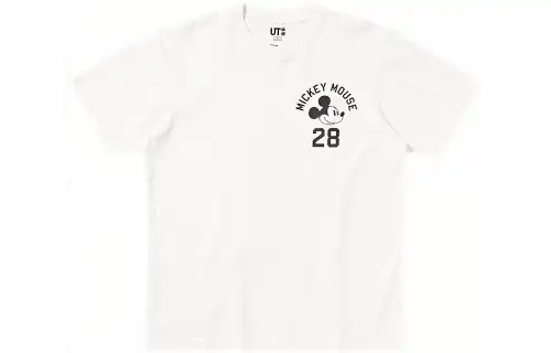UNIQLO x Disney Co brand SS22 T Shirt Unisex White