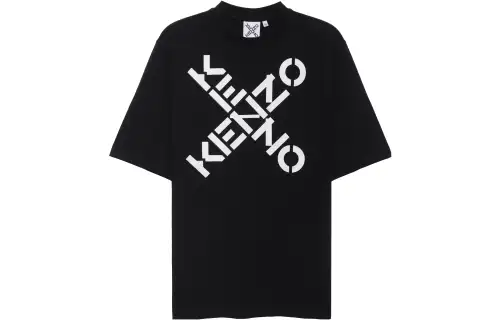 KENZO Letter Logo T Shirt Men's Black