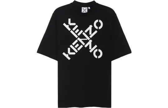 KENZO Letter Logo T Shirt Men's Black