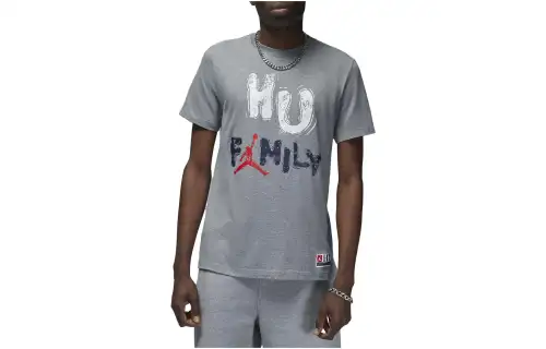 Jordan X Howard University T Shirt Men's Gray