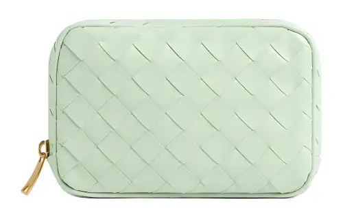 Bottega Veneta Calfskin Clutch Small Women's Fresh Mint