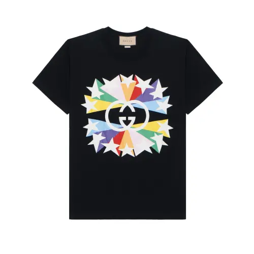 【Previous Season】Interlocking G Star Burst print T-shirt