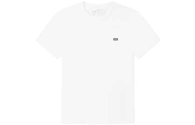 Vans T Shirts Unisex White Crew Neck Moderate Straight Fit