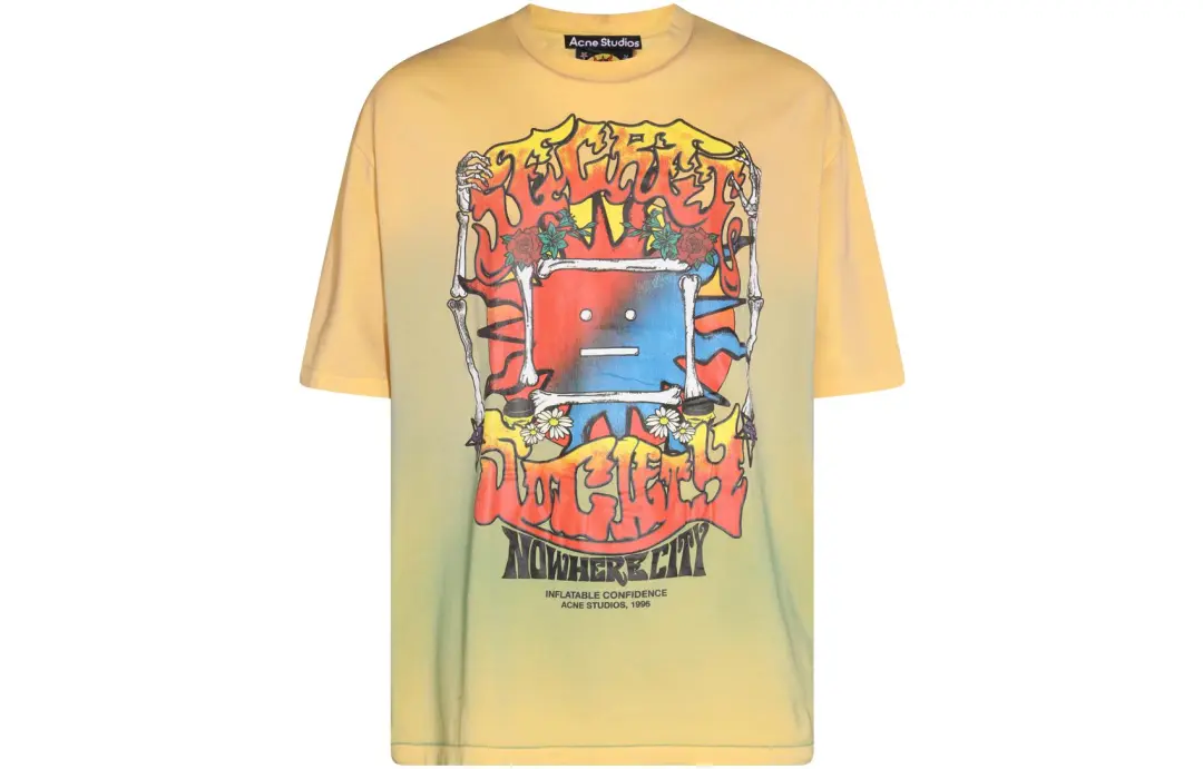 Acne Studios Screen Printed Crewneck T Shirt