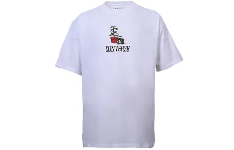 Converse Drop Shoulder Sleeve T-Shirt Men's White