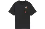 Li Ning X Disney T Shirts Unisex Black Crew Neck Moderate Straight Fit