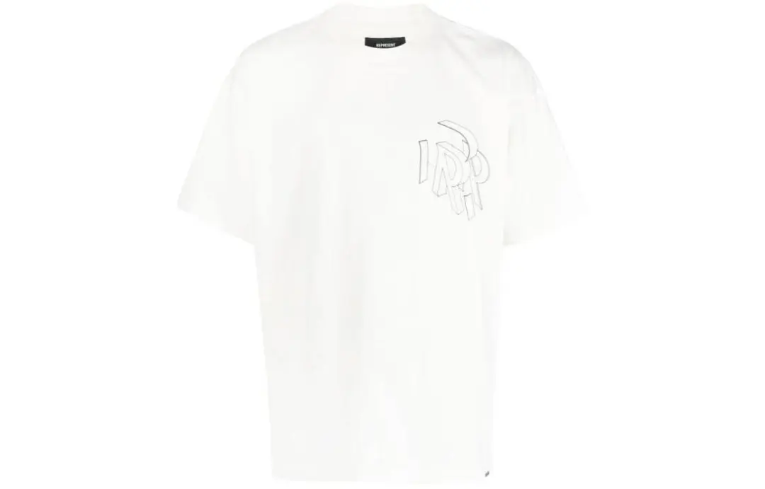 REPRESENT T Shirts Men's White Crew Neck Moderate Straight Fit