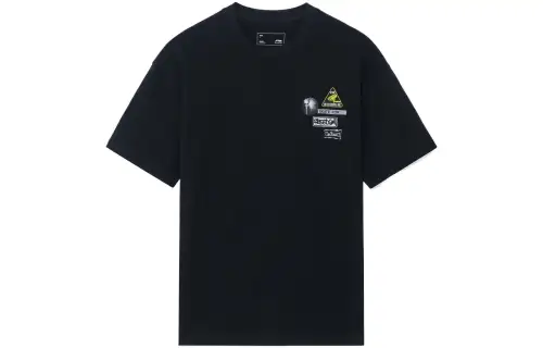 Li Ning Skateboard T Shirts Unisex Crew Neck Moderate Straight Fit