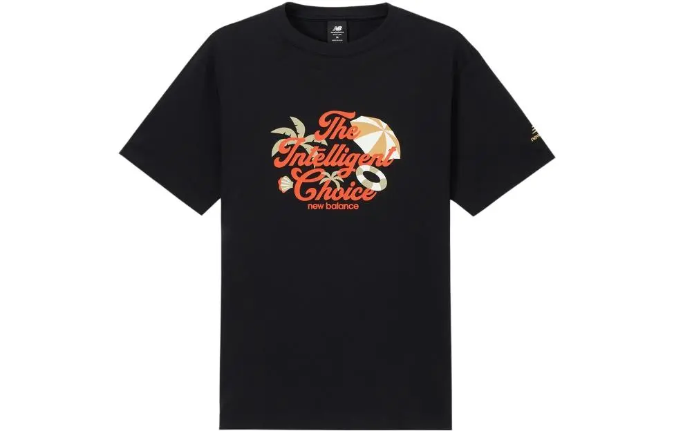 New Balance Drop Shoulder Sleeve T Shirt Men's Black
