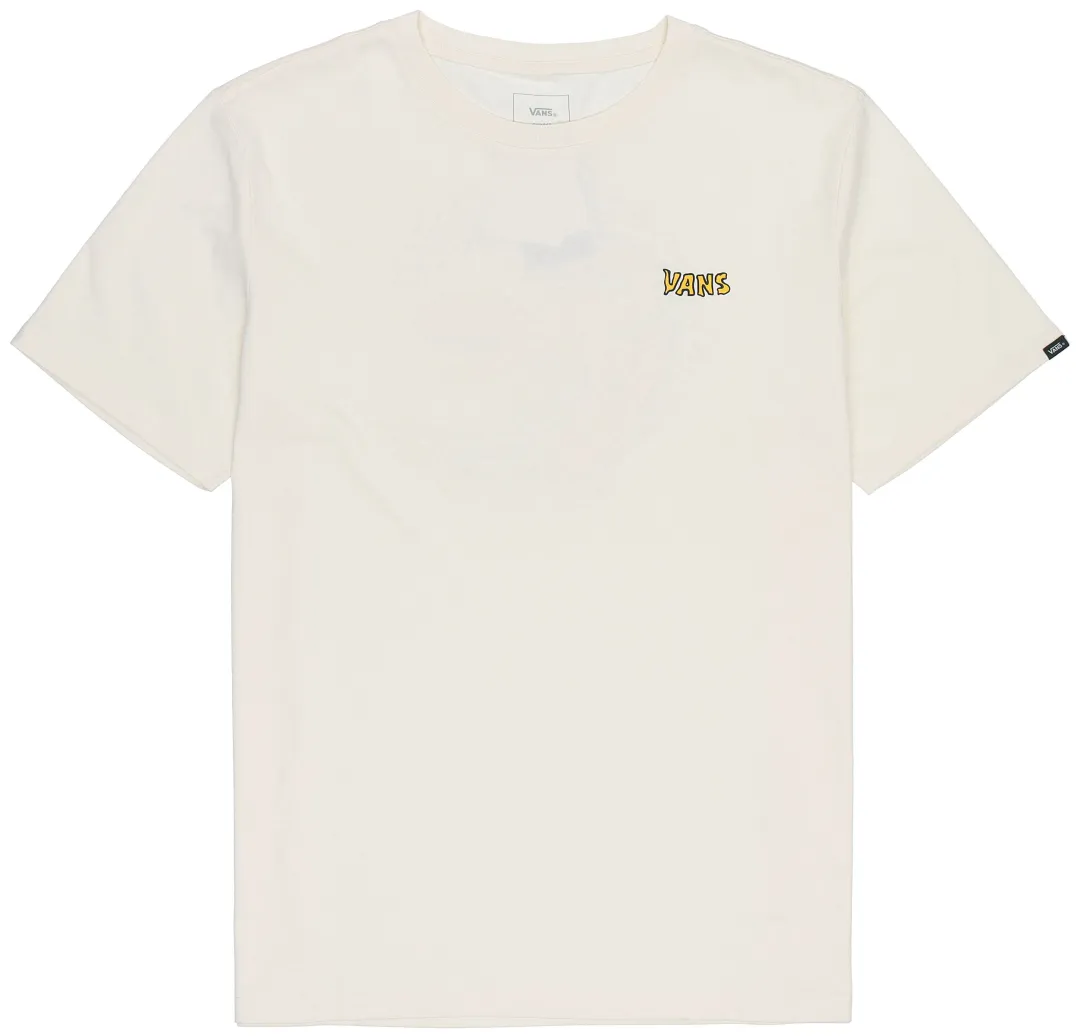 Vans T Shirts Men's Ecru Crew Neck Moderate Straight Fit