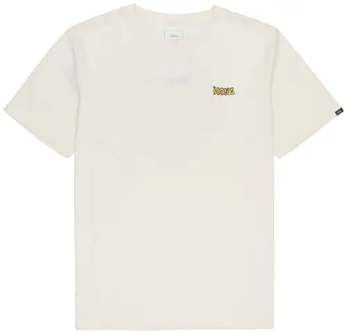 Vans T Shirts Men's Ecru Crew Neck Moderate Straight Fit